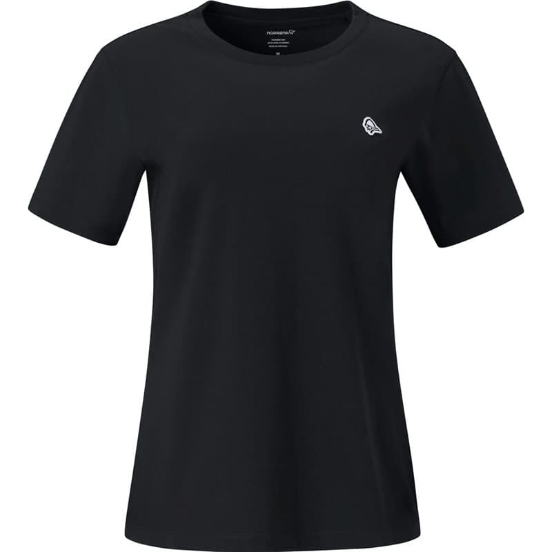 Norrøna /29 Cotton Viking Patch T-Shirt W´s Caviar Black