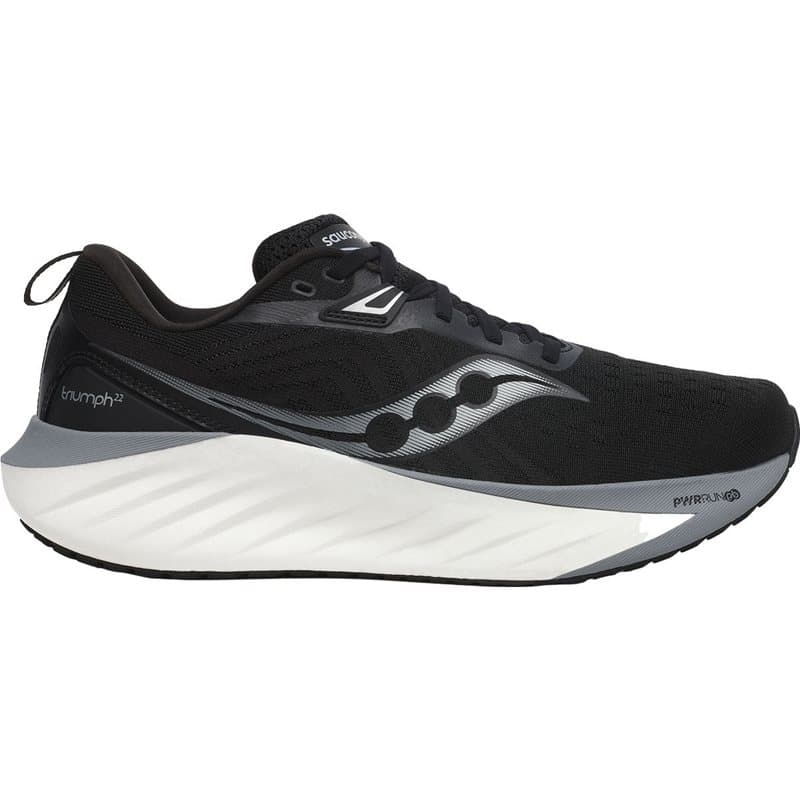 Saucony Triumph 22 Wide Mens Black/White