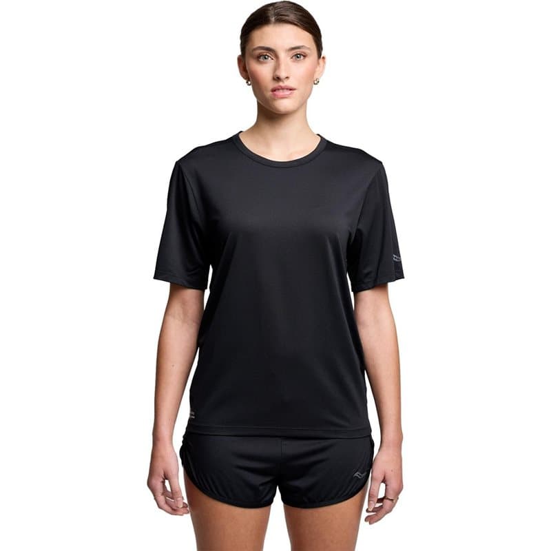 Saucony Stopwatch Short Sleeve W Black