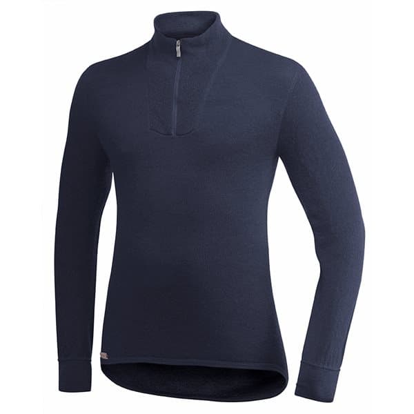 Woolpower Zip Turtleneck 400 Dark Navy