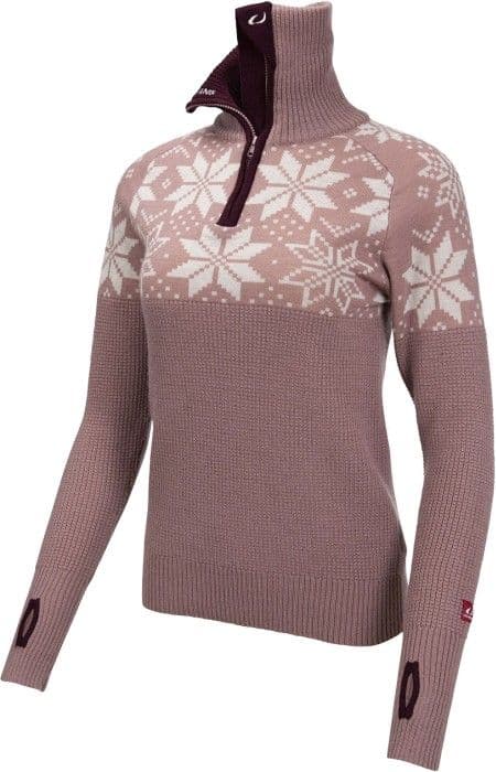 Ulvang Rav Kiby naisten neulepaita, Woodrose/Vanilla/Fig