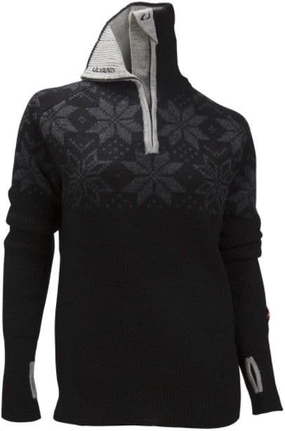 Ulvang Rav Kiby naisten neulepaita, Black/Charcoal Melange/Grey Melange