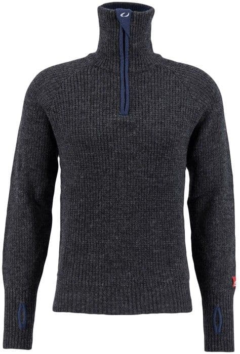 Ulvang Rav Sweater w/zip villapaita, unisex, harmaa