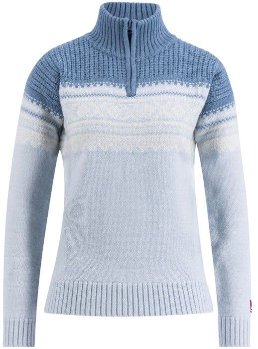 Ulvang Marius Half Zip naisten villapaita, vaaleansininen