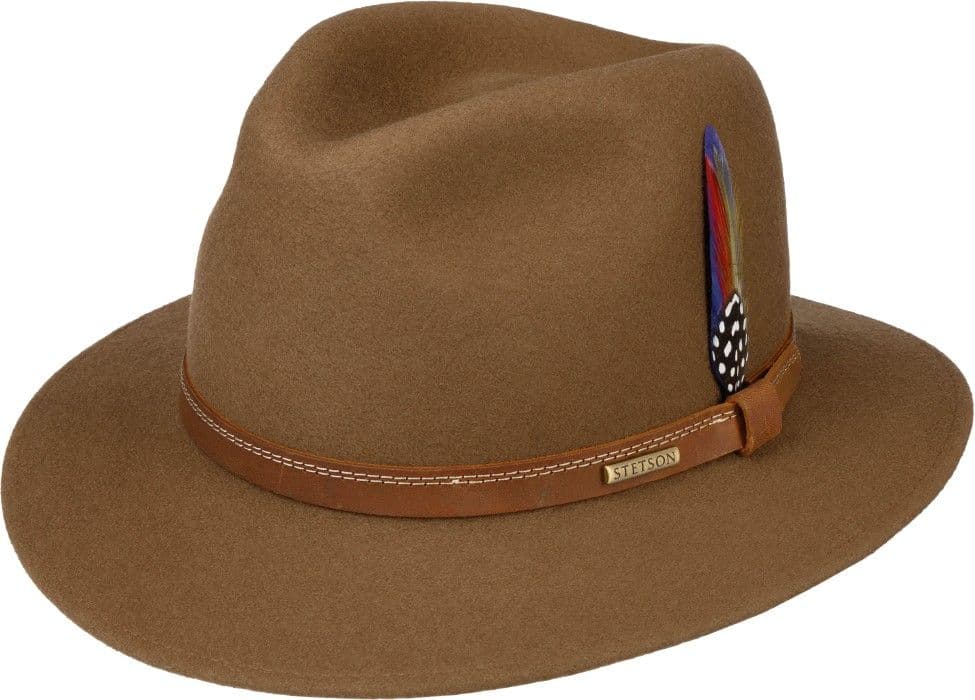 Stetson Traveller Woolfelt villahuopahattu, vaaleanruskea