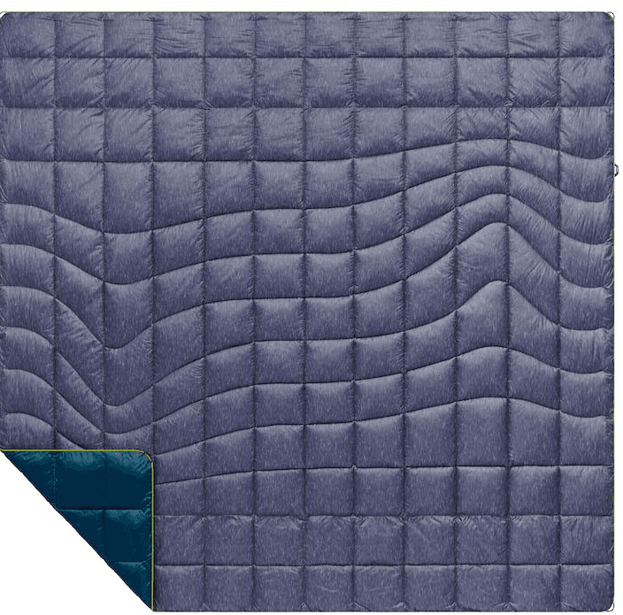 Rumpl Nanoloft Puffy kahden hengen retkeilypeitto, petrooli/harmaa