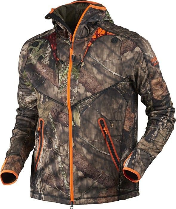 Härkila Moose Hunter Fleecetakki MossyOak Break-Up Country/MossyOak Orange Blaze