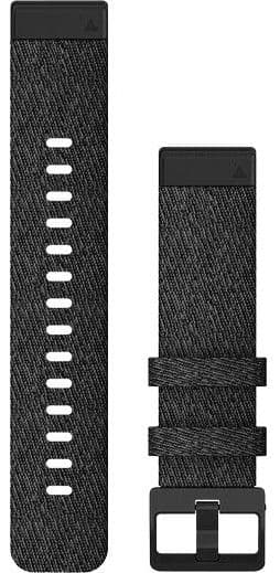 Garmin QuickFit 20 mm Watch Band Hthr Black Nylon with Black
