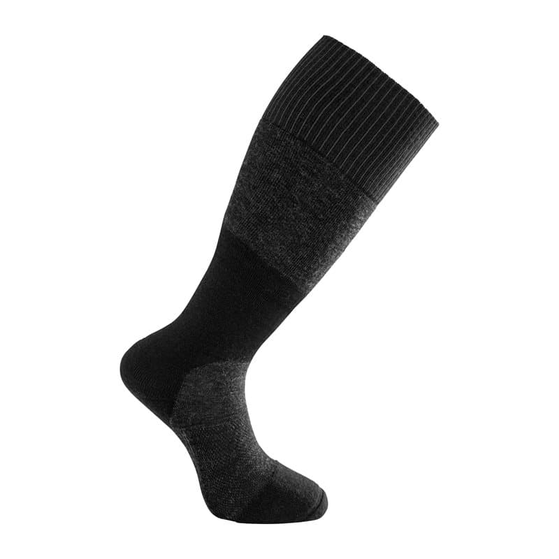 Woolpower Skilled 400 Knee High Socks Black/Dark Grey