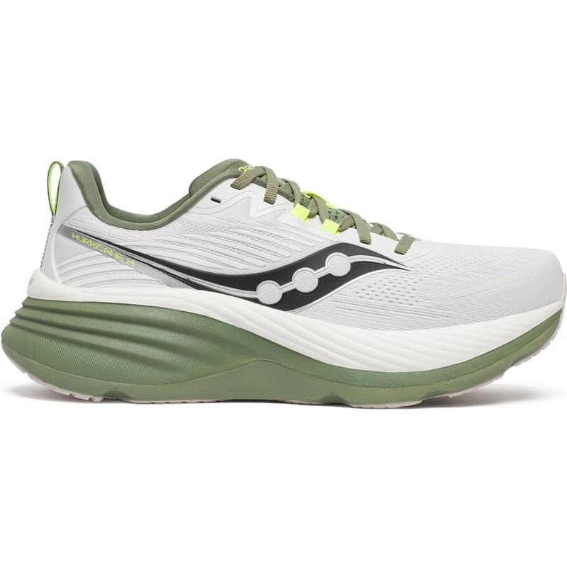 Saucony Hurricane 24 M White/Olivine