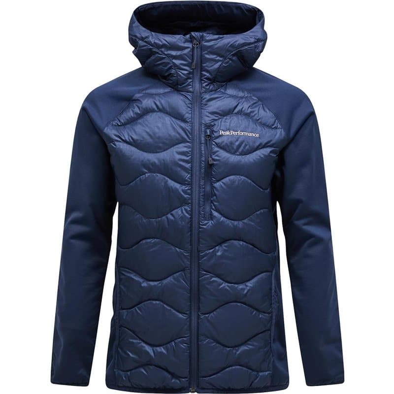 Peak Performance M Helium Down Hybrid Hood Blue Shadow