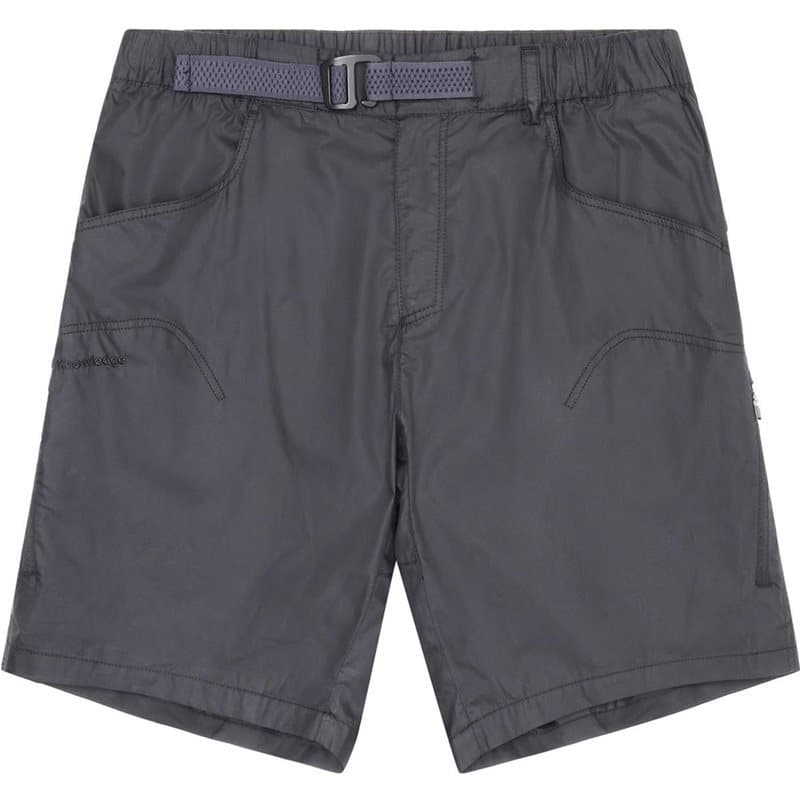 KnowledgeCotton Apparel Vent Ribstop 90 Lightweight Shorts Black Jet