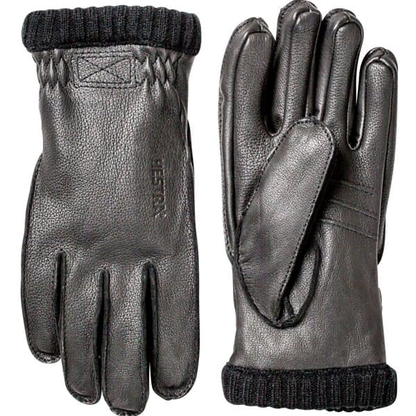 Hestra Deerskin Primaloft Rib Gloves Black