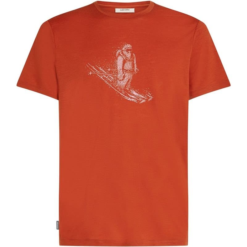 Icebreaker Merino 150 TechLite SS Tee Skiing Yeti Agate