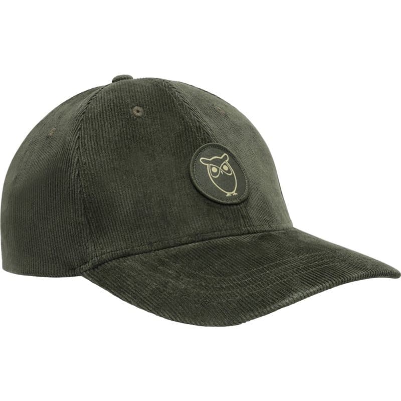 KnowledgeCotton Apparel Organic Cotton Corduroy Cap GOTS Forrest Night