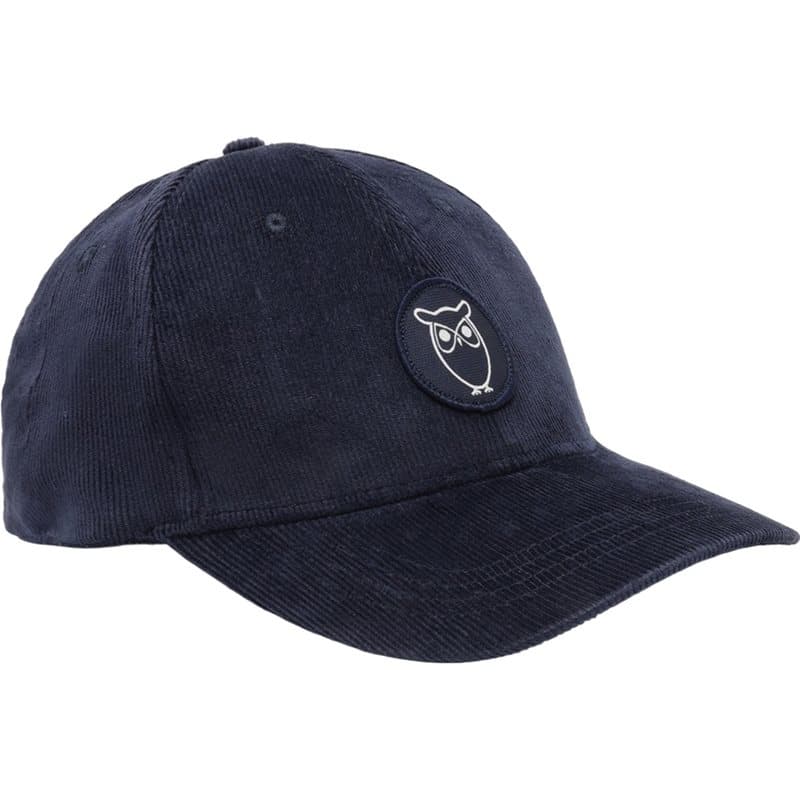 KnowledgeCotton Apparel Organic Cotton Corduroy Cap GOTS Night Sky