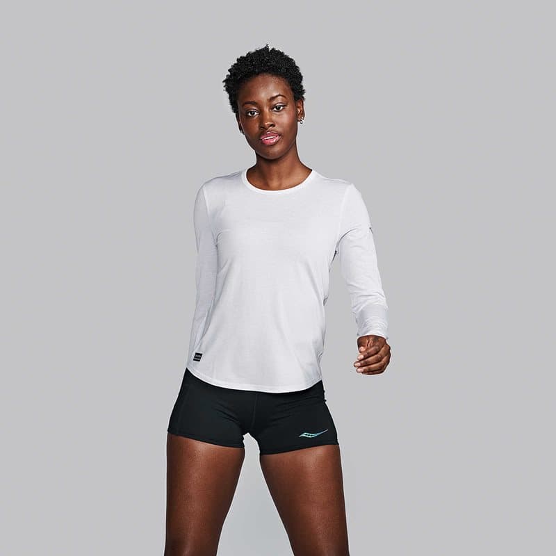 Saucony Stopwatch Long Sleeve Aster Heather