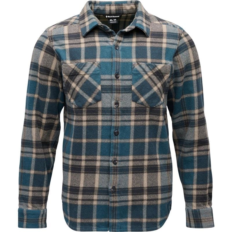 Black Diamond M Project Heavy Flannel Midnight Blue Plaid