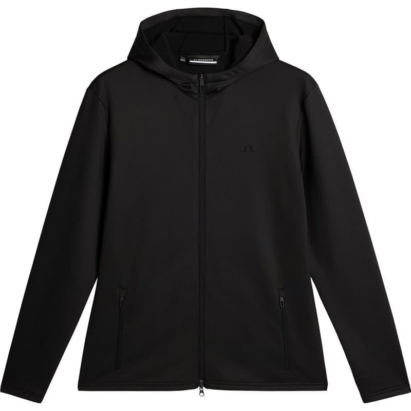 J.Lindeberg Aerial Full Zip Hood Black