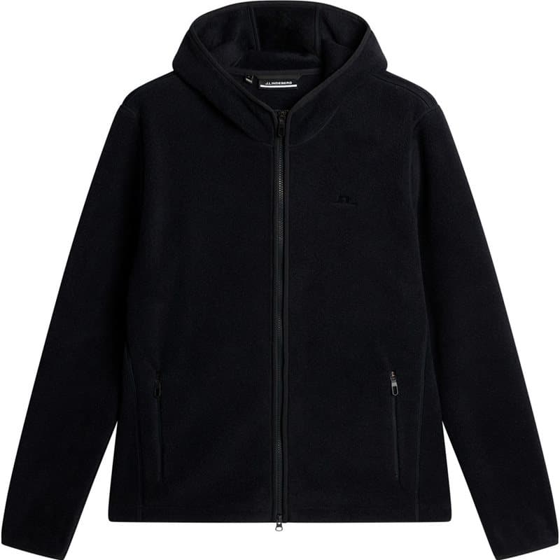 J.Lindeberg Seymor Fleece Zip Hood Black
