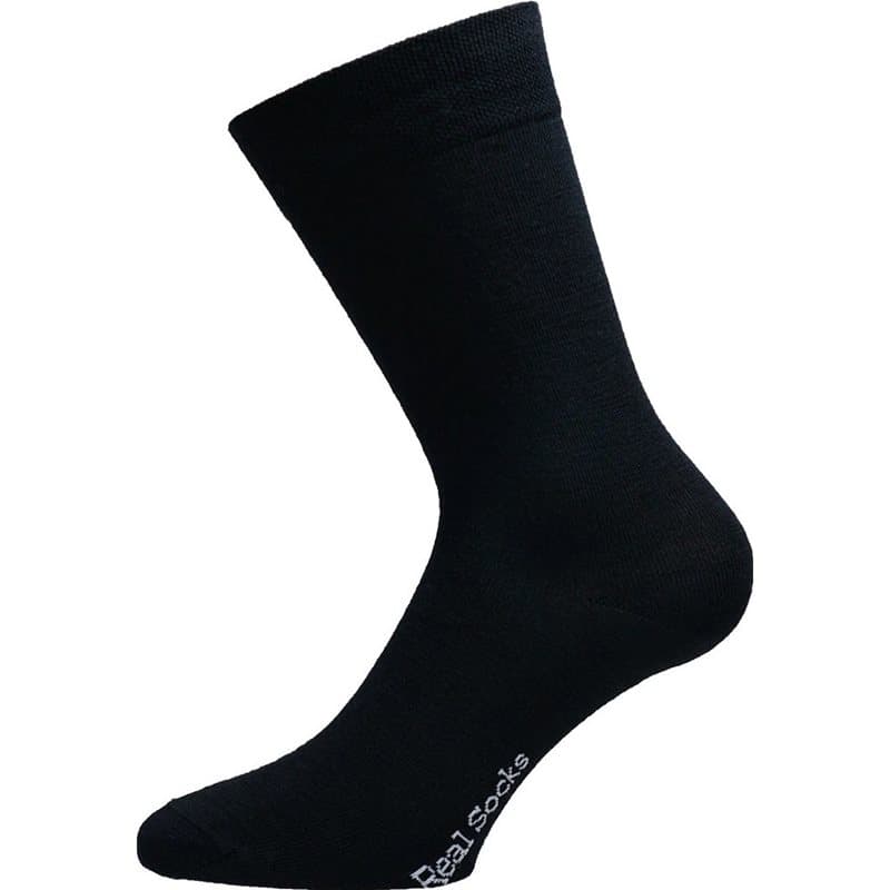 Real Socks Empty Space Basic Black
