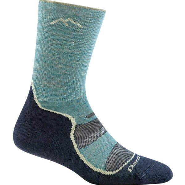 Darn Tough Light Hiker Micro Crew Lightweight WithCushion Aqua