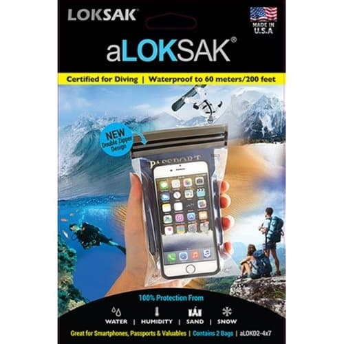 aLoksak Smartphone XL Vattentäta fodral 2-p