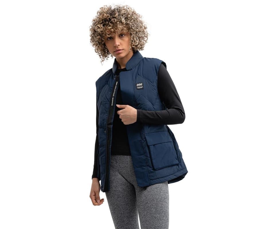 Mountain Works Utility Thermal Vest Dress Blue