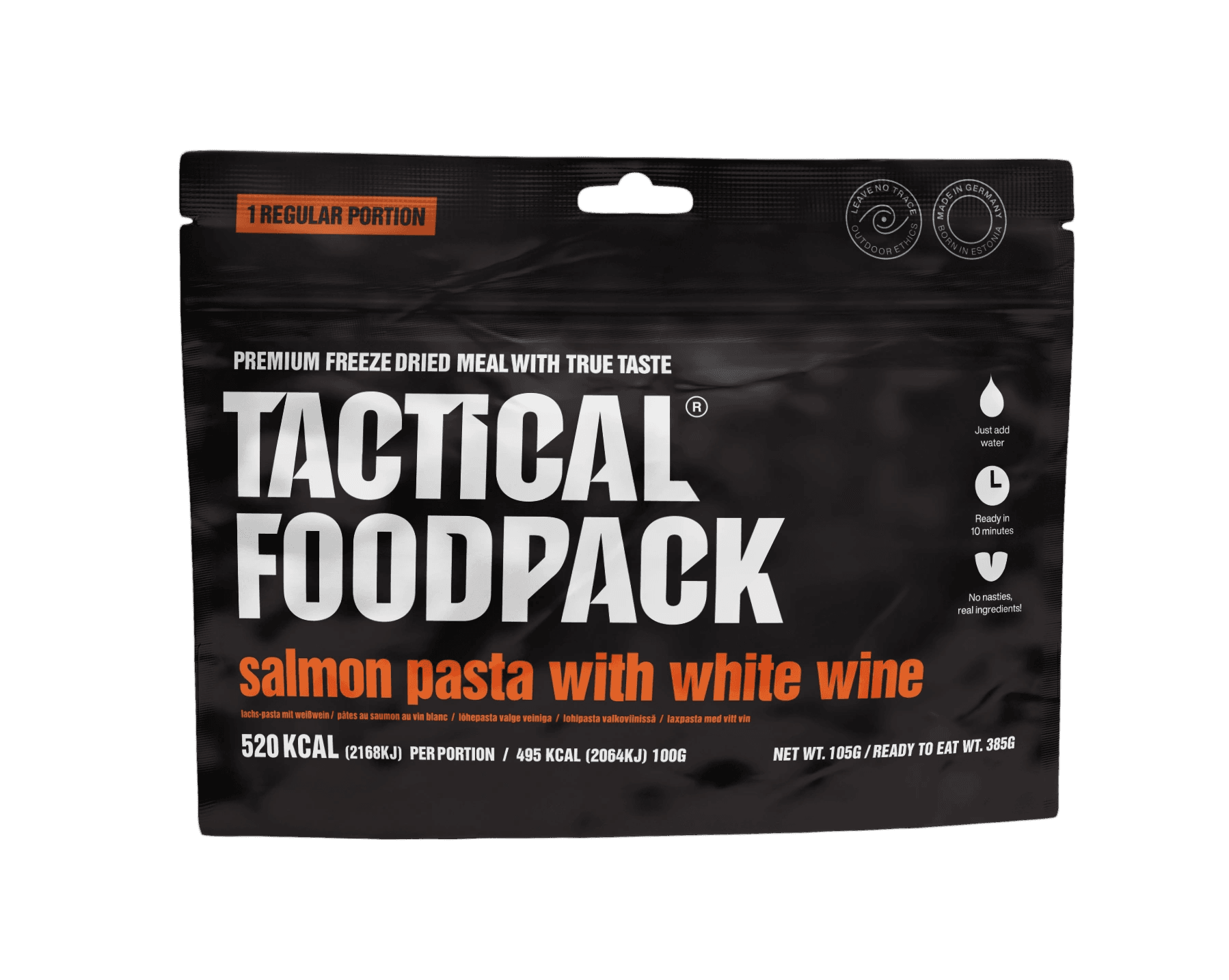Tactical Foodpack Salmon Pasta With White Wine