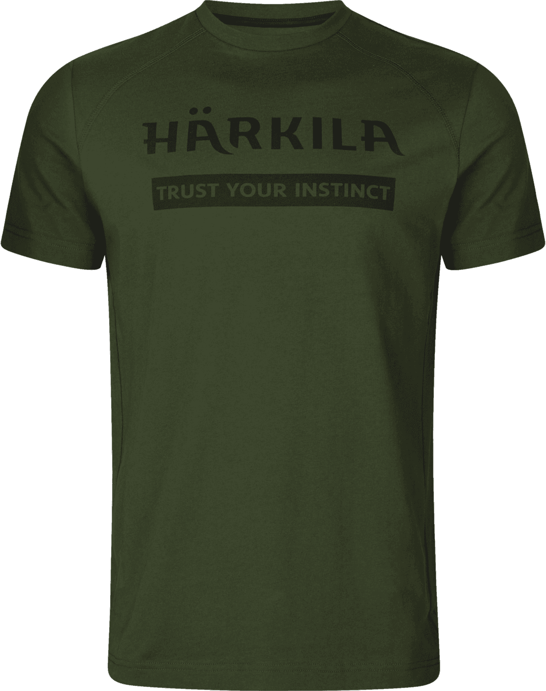 Härkila logo T-shirt puuvillainen t-paita, 2 kpl, tummanvihreä/harmaa