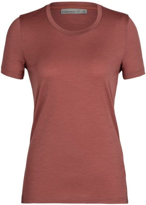 Icebreaker Tech Lite II SS Tee naisten merinovilla-t-paita, Grape